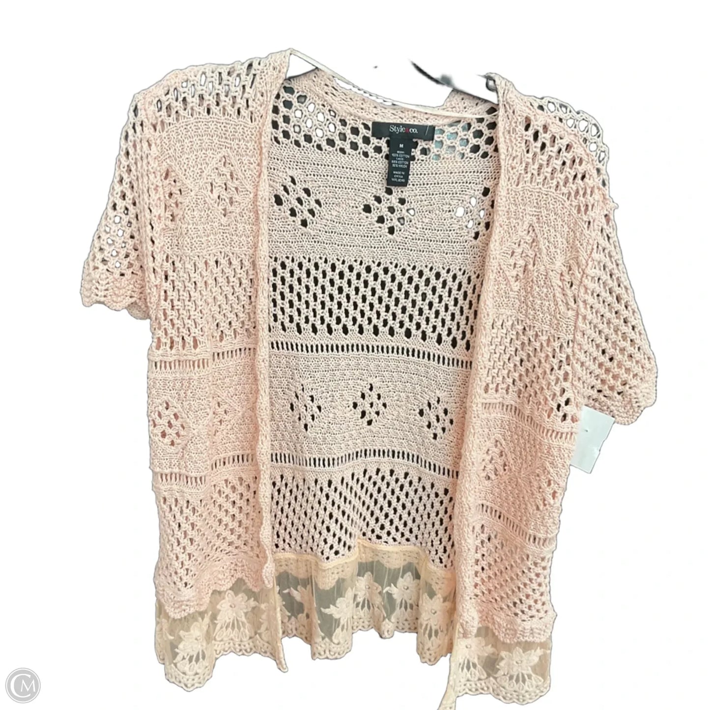 Cardigan By Style And Company In Peach, Size: M