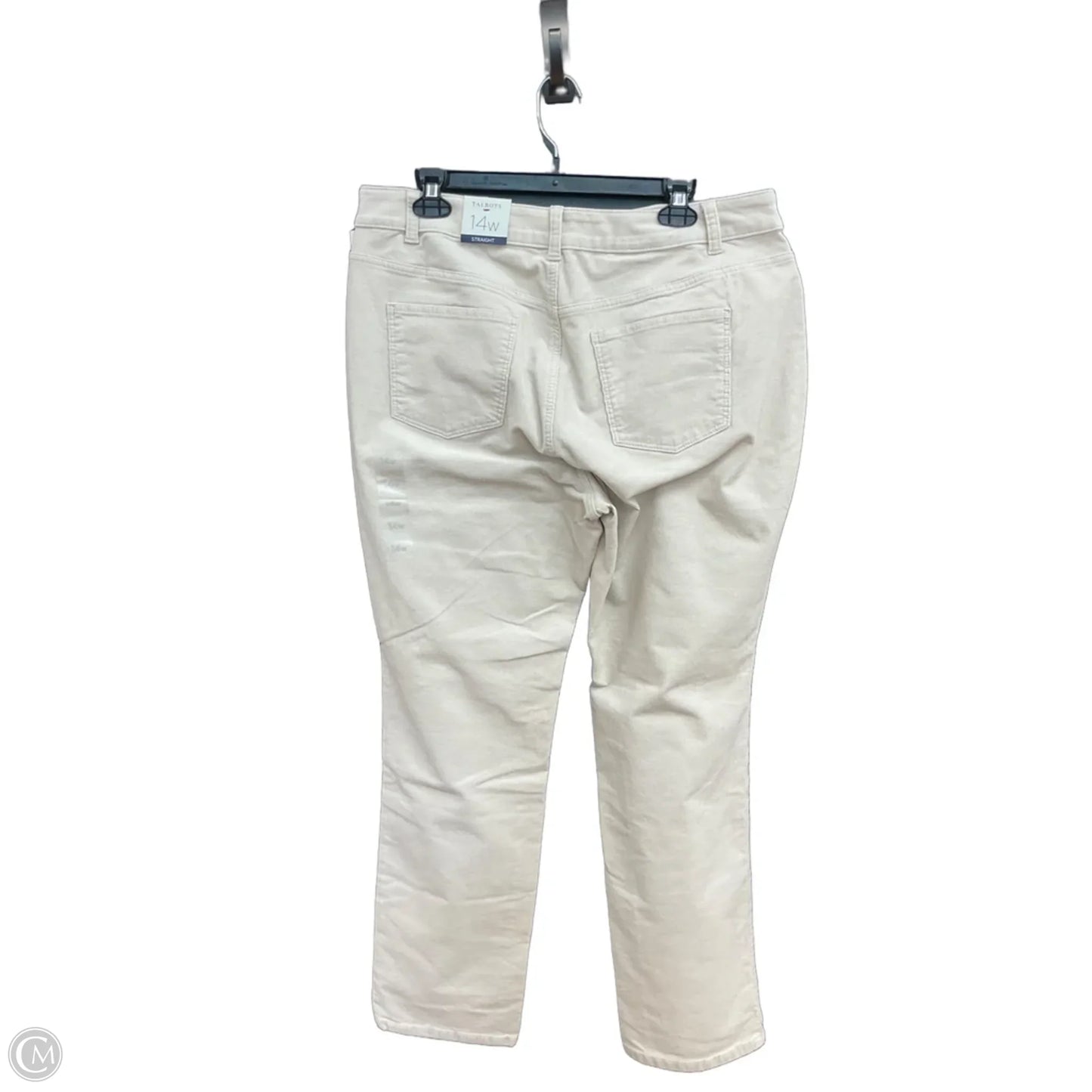Pants Corduroy By Talbots In Cream, Size: 14