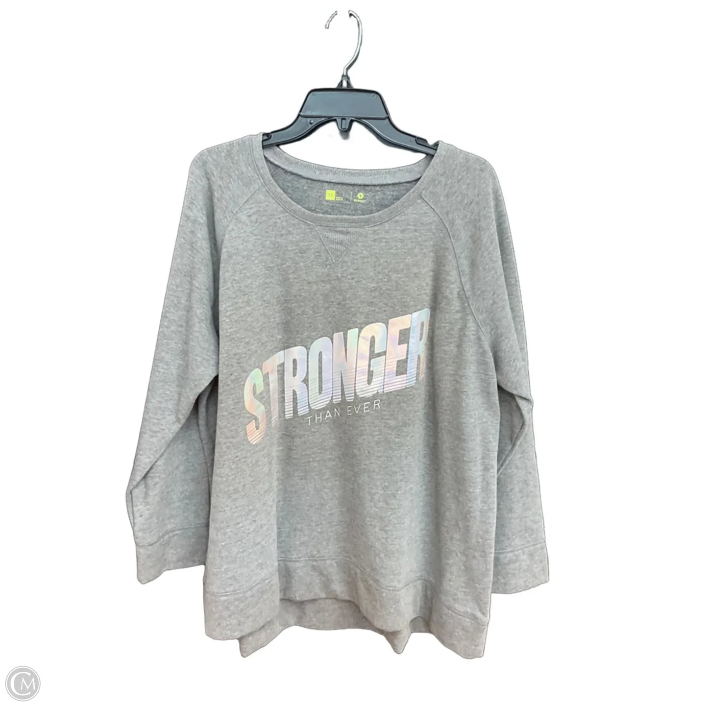 Athletic Sweatshirt Collar By Xersion In Grey, Size: 1x