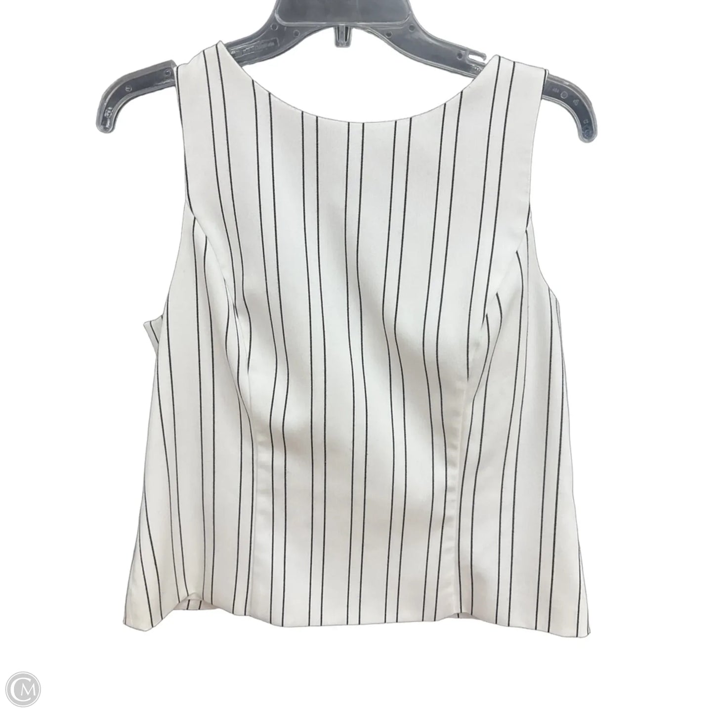 Top 2pc Sleeveless By White House Black Market In Striped Pattern, Size: 12