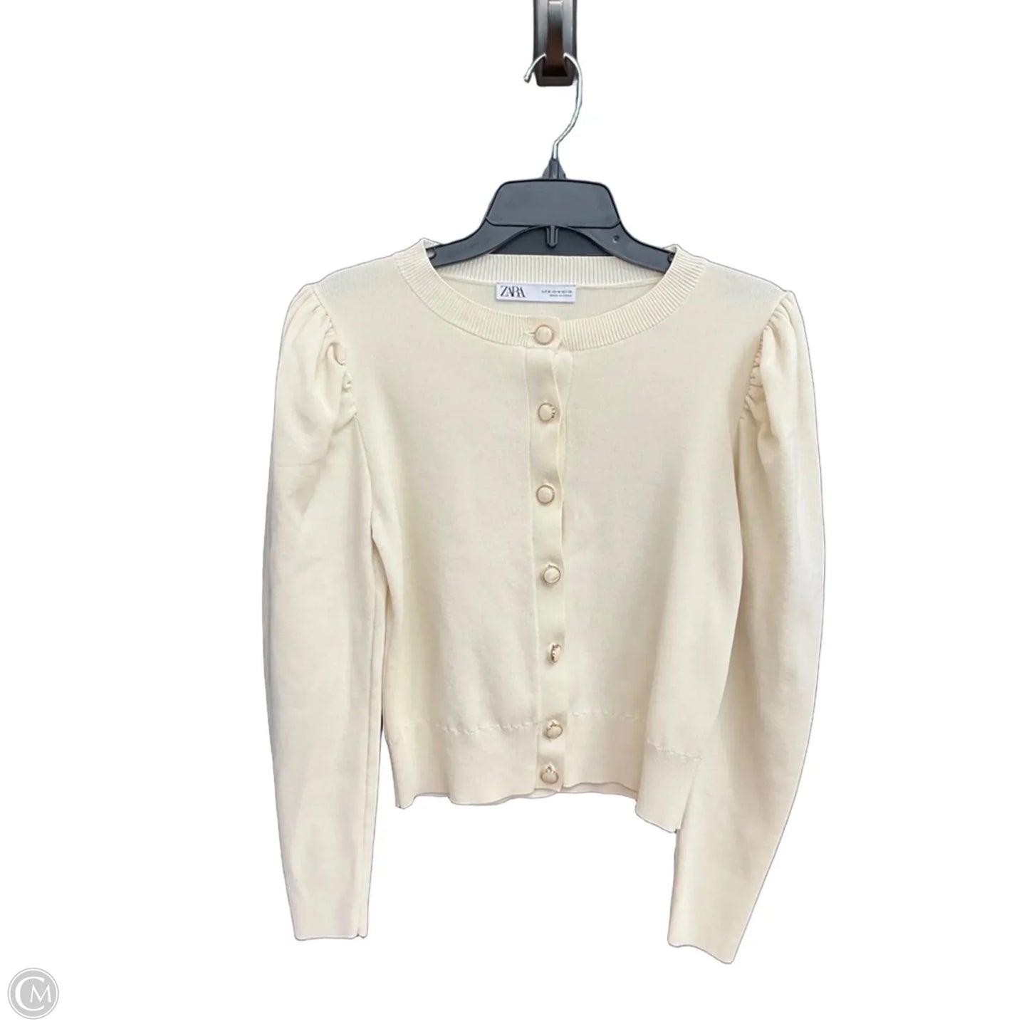 Cardigan By Zara In Cream, Size: M