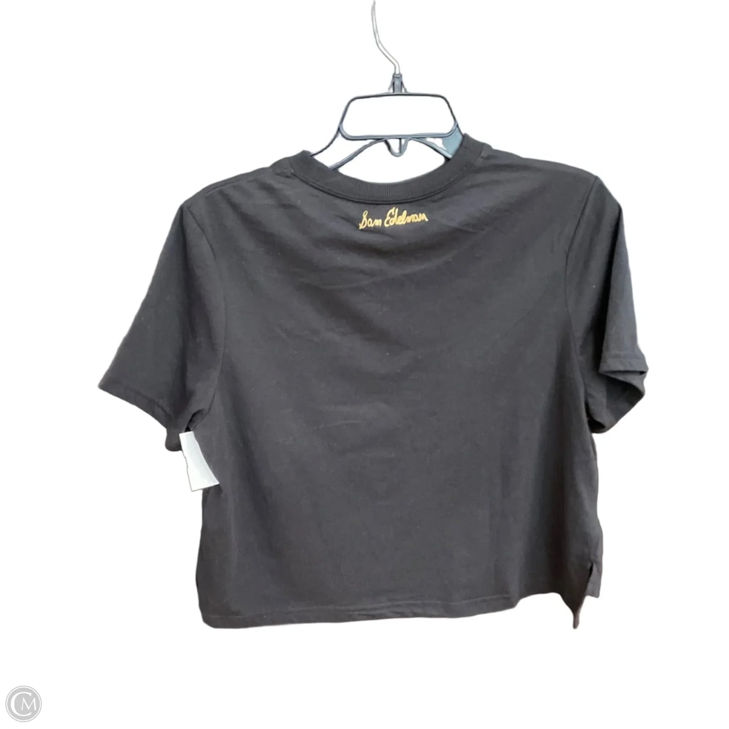 Top Short Sleeve By Sam Edelman In Black, Size: L