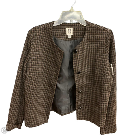 Blazer By Anne Klein In Brown, Size: S