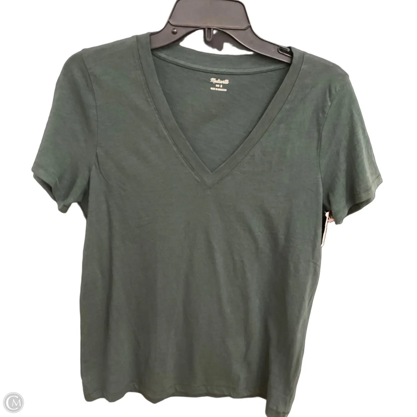 Top Short Sleeve By Madewell In Green, Size: S