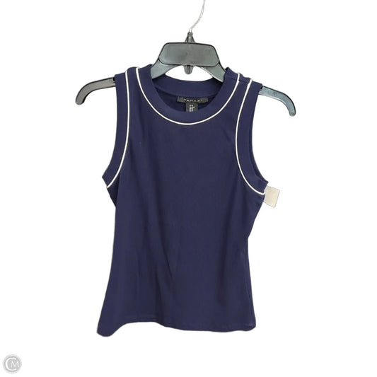 Top Sleeveless By Tahari In Blue, Size: M