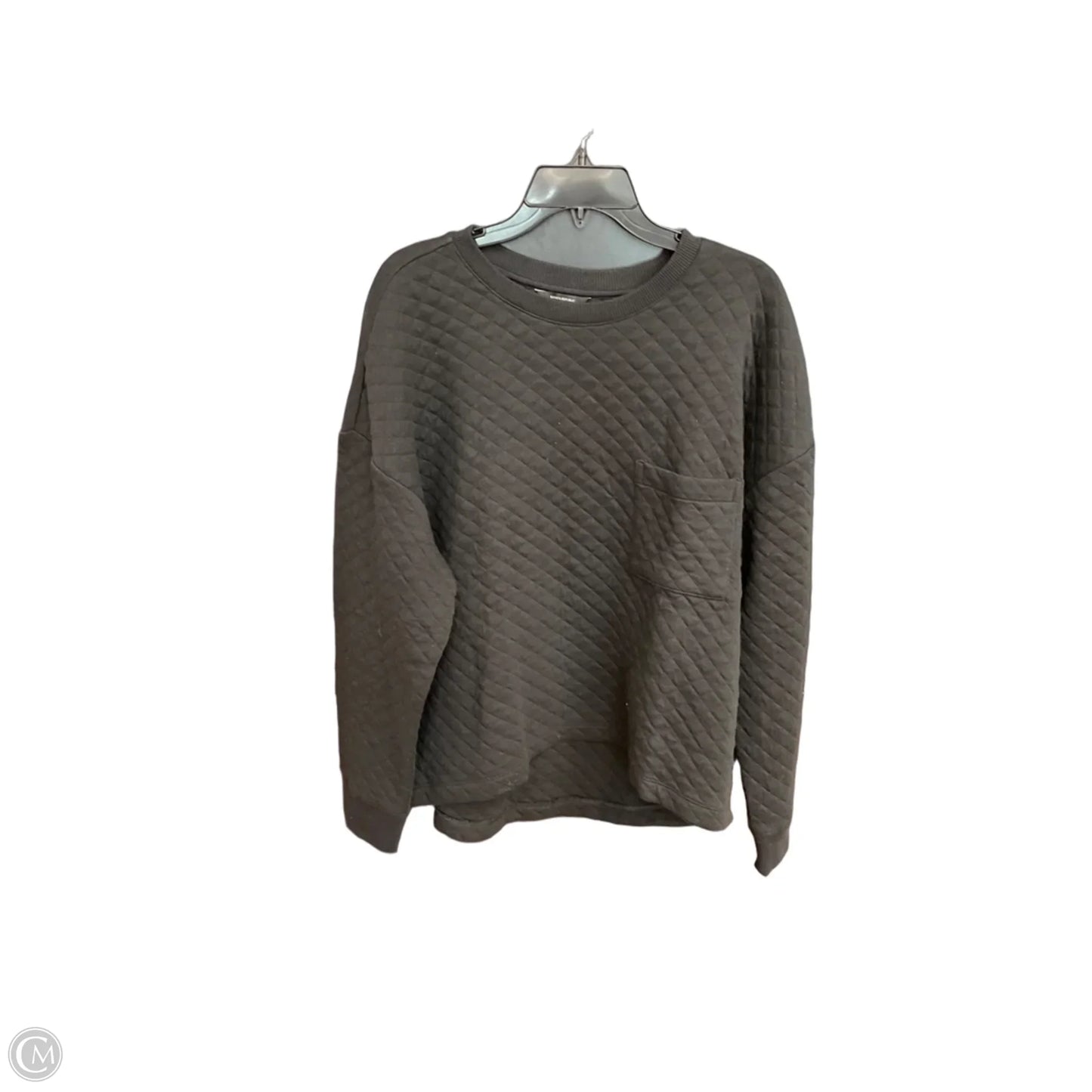 Sweatshirt Crewneck By Banana Republic In Black, Size: L
