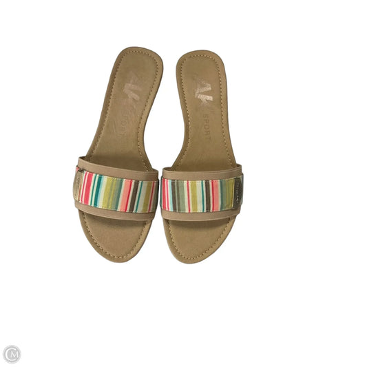Sandals Heels Wedge By Cme In Multi-colored, Size: 7.5