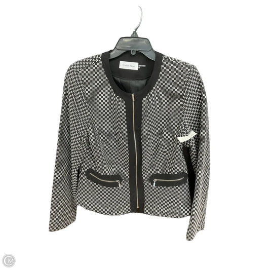 Blazer By Calvin Klein In Black & White, Size: M