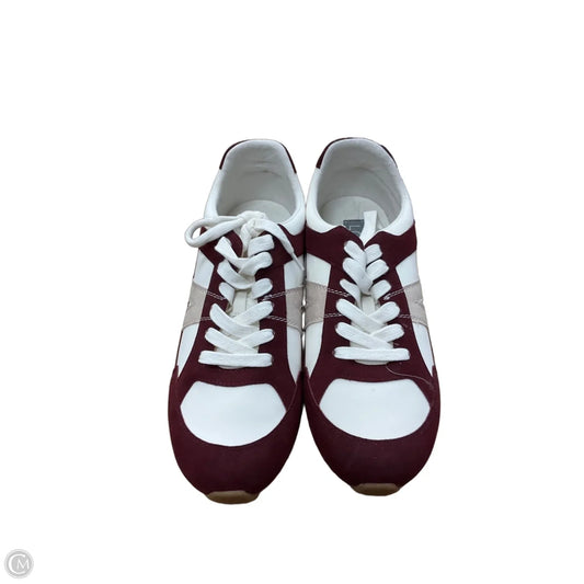 Shoes Sneakers By Loft In Maroon, Size: 8.5