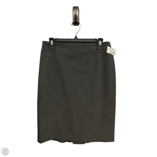 Skirt Midi By Ann Taylor In Grey, Size: 4