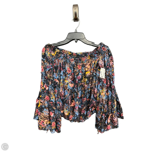 Top Long Sleeve By Free People In Floral Print, Size: S