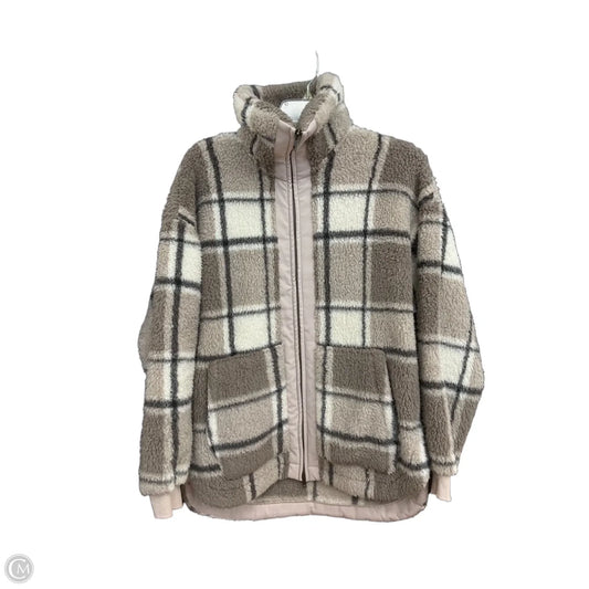 Jacket Fleece By Z Supply In Taupe, Size: S