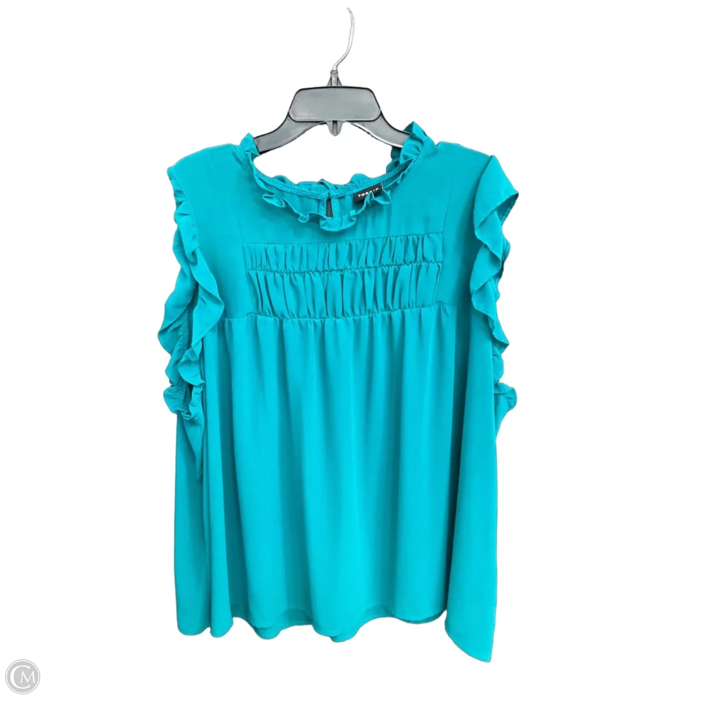 Top Short Sleeve By Torrid In Teal, Size: 3x