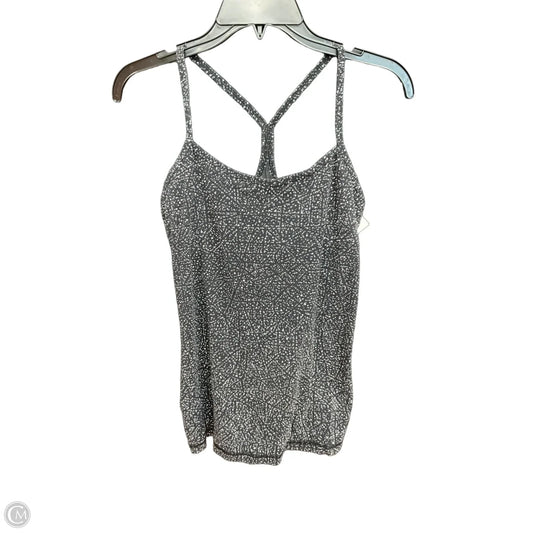 Athletic Tank Top By Lululemon In Black & White, Size: L