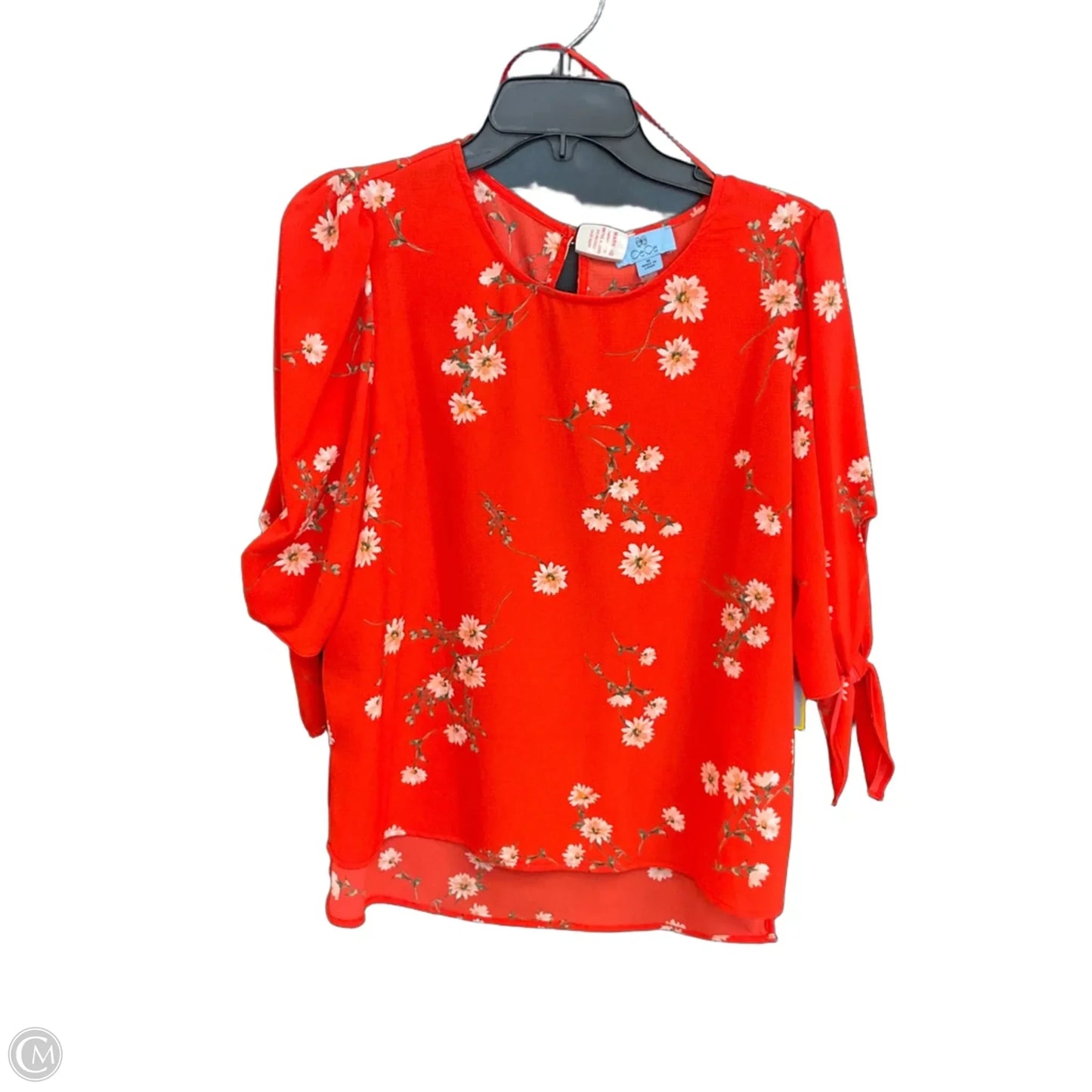 Top 3/4 Sleeve By Cece In Red, Size: M