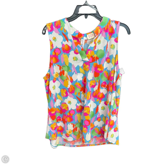 Top Sleeveless By Dear Scarlett In Multi-colored, Size: L