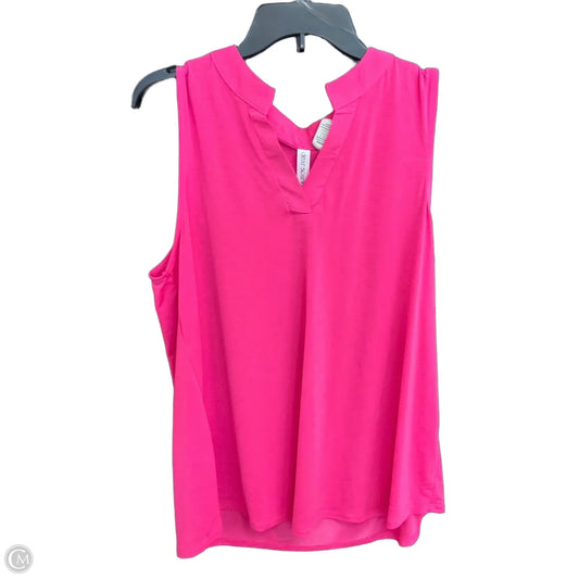 Top Sleeveless By Dear Scarlett In Pink, Size: L