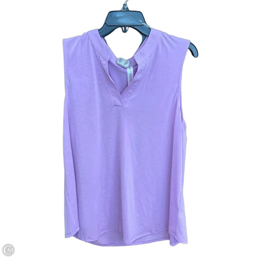Top Sleeveless By Dear Scarlett In Purple, Size: L