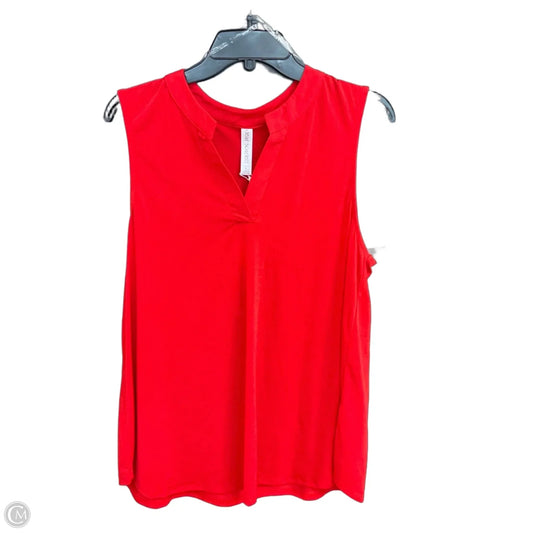 Top Sleeveless By Dear Scarlett In Red, Size: L
