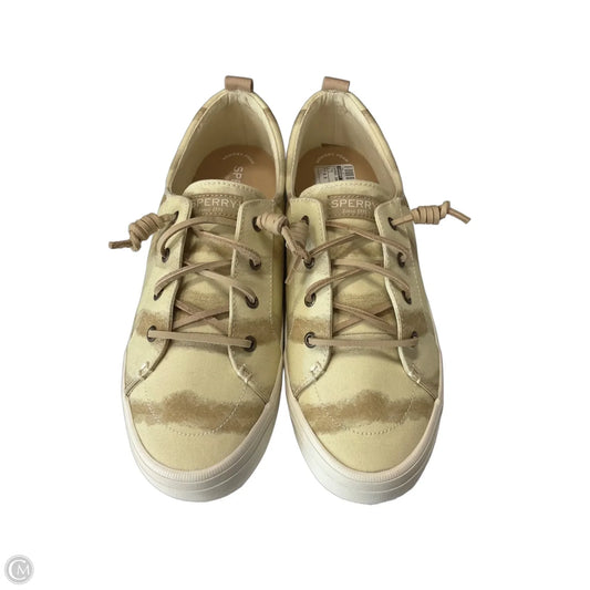Shoes Sneakers By Sperry In Tan, Size: 9.5