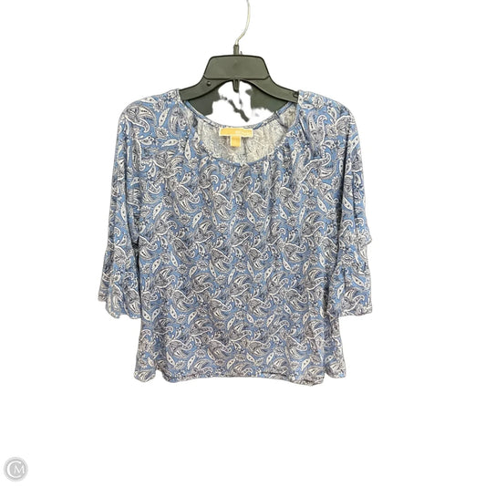 Top Long Sleeve By Michael By Michael Kors In Blue, Size: L