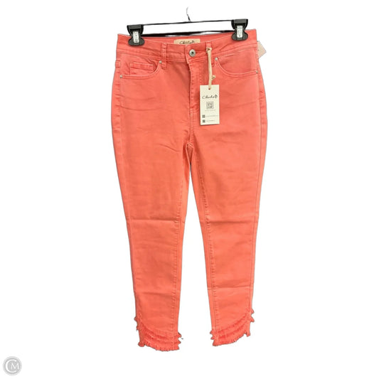 Jeans Straight By Charlie B In Coral, Size: 4