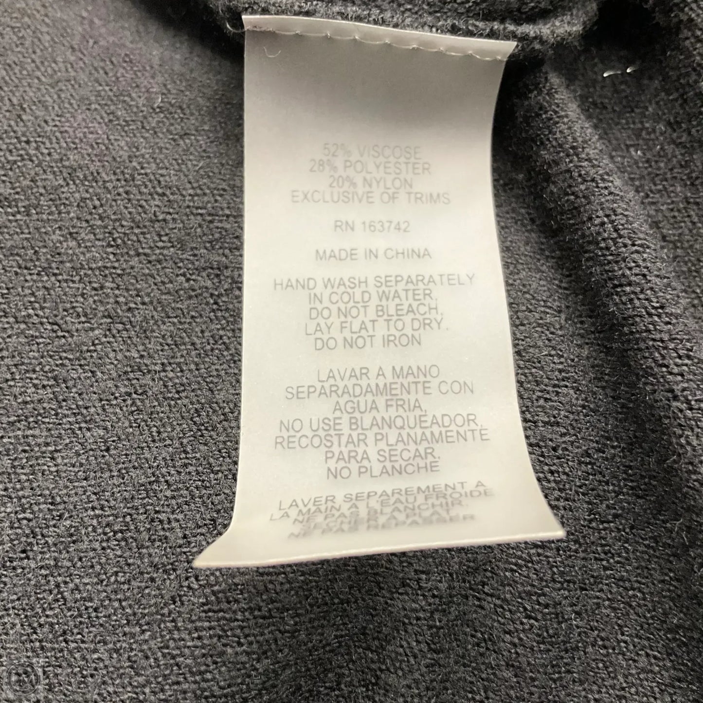 Top Long Sleeve By Cmc In Black, Size: S