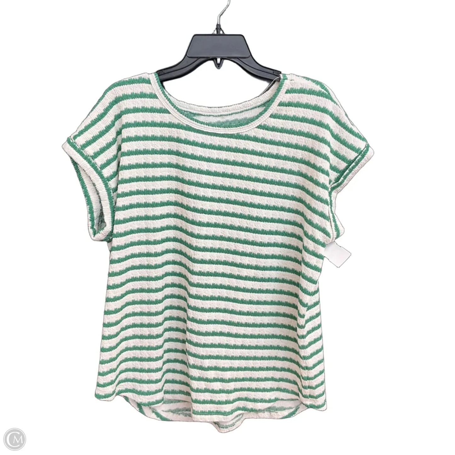 Top Short Sleeve By Maurices In Green, Size: L