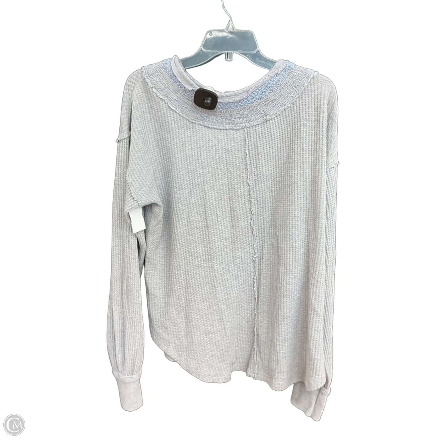 Top Long Sleeve By We The Free In Grey, Size: L