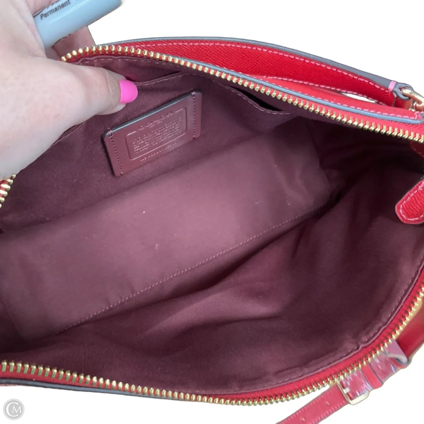 Crossbody Designer By Coach, Size: Medium