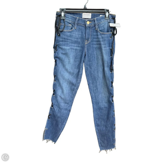 Jeans Skinny By Frame In Blue, Size: 2