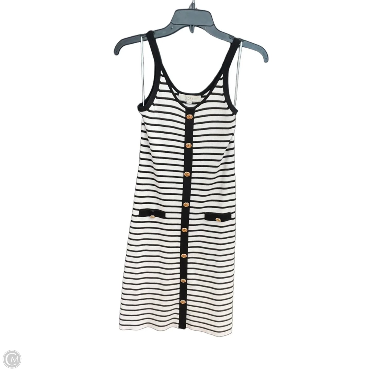 Dress Casual Maxi By Loft In Striped Pattern, Size: Xs