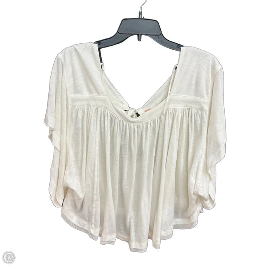 Top Short Sleeve By Free People In White, Size: M