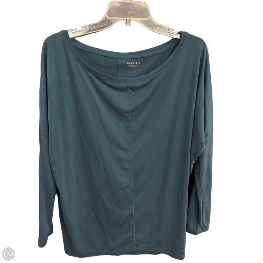 Athletic Top Long Sleeve Collar By Athleta In Blue, Size: S