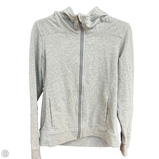 Athletic Jacket By Lululemon In Grey, Size: S