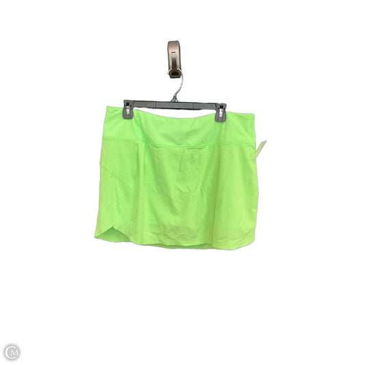 Athletic Skort By Athleta In Green, Size: Xl
