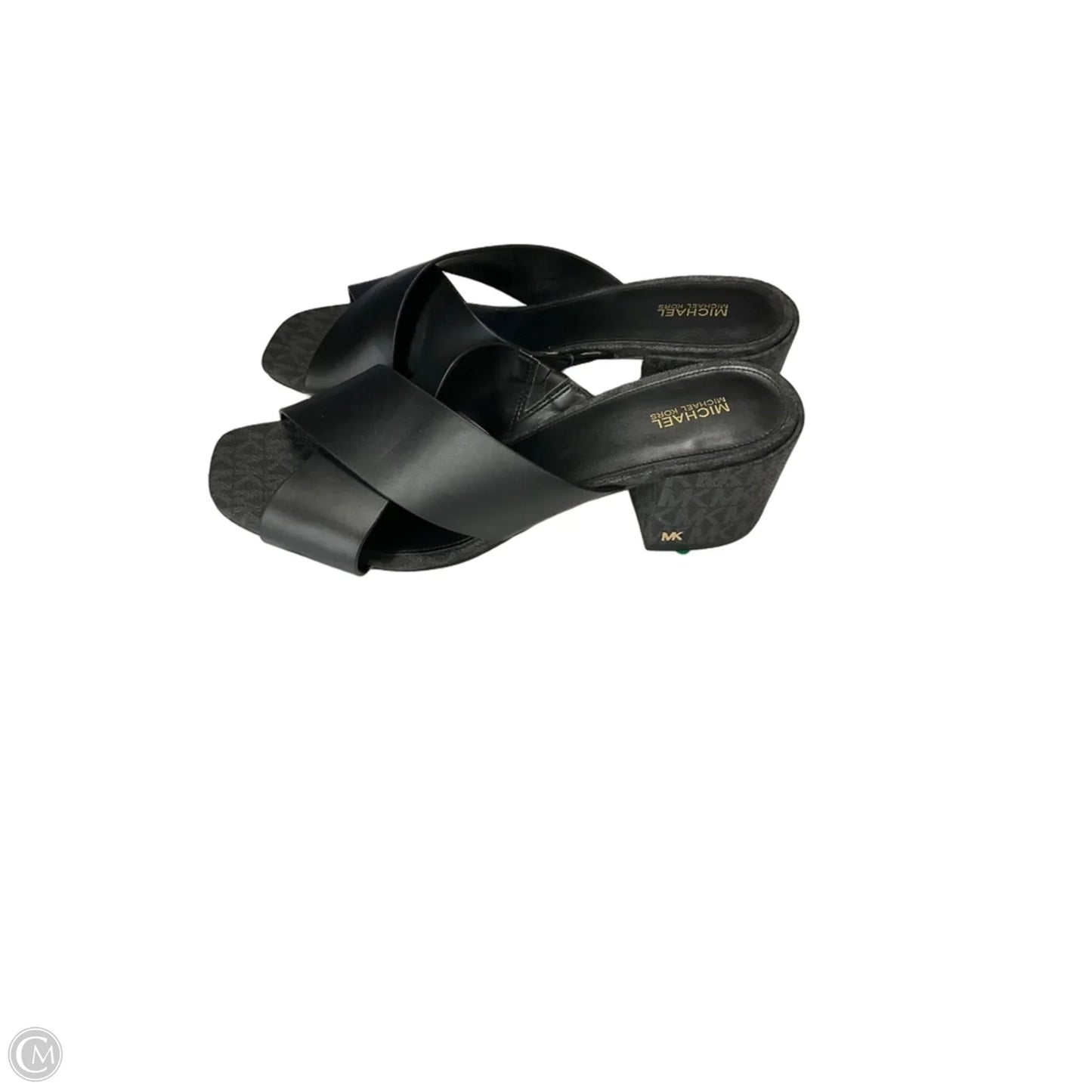 Sandals Heels Block By Michael By Michael Kors In Black, Size: 10