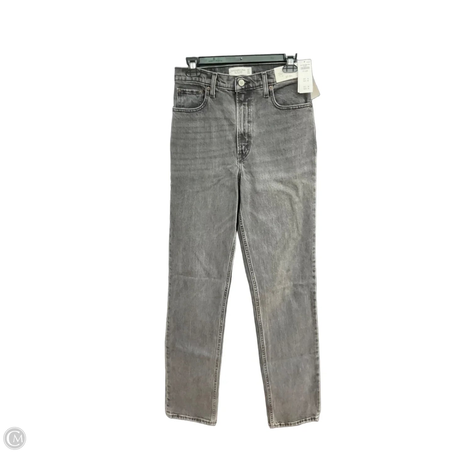 Jeans Straight By Abercrombie And Fitch In Black, Size: 4l