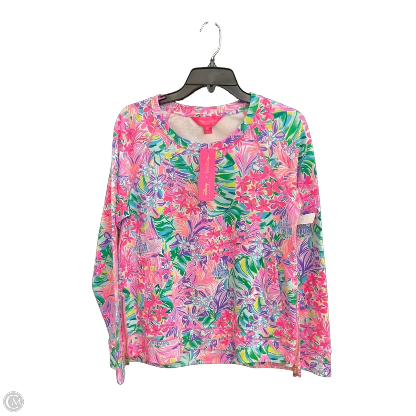 Top Long Sleeve Designer By Lilly Pulitzer In Pink, Size: M