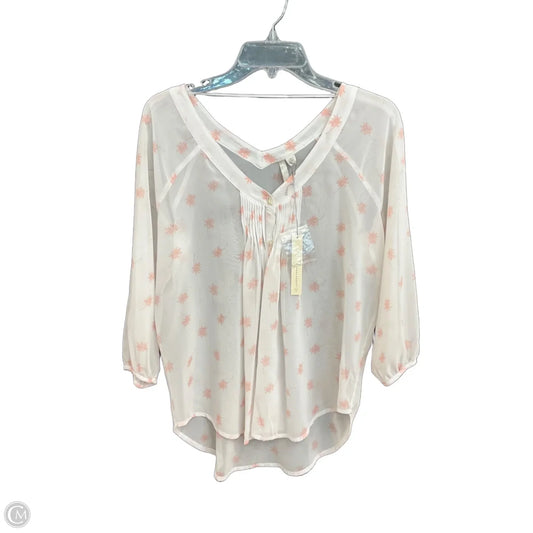 Top Long Sleeve By Lc Lauren Conrad In White, Size: S