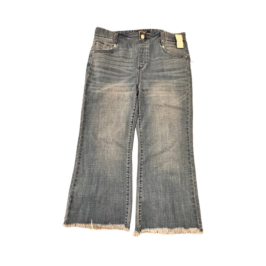 Jeans Wide Leg By Liverpool In Blue, Size:14