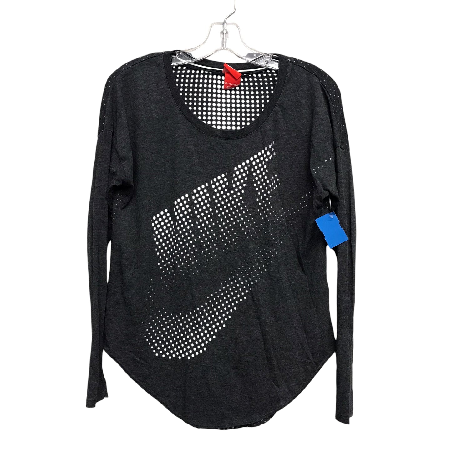 Athletic Top Ls Crewneck By Nike Apparel In Grey, Size:Xs