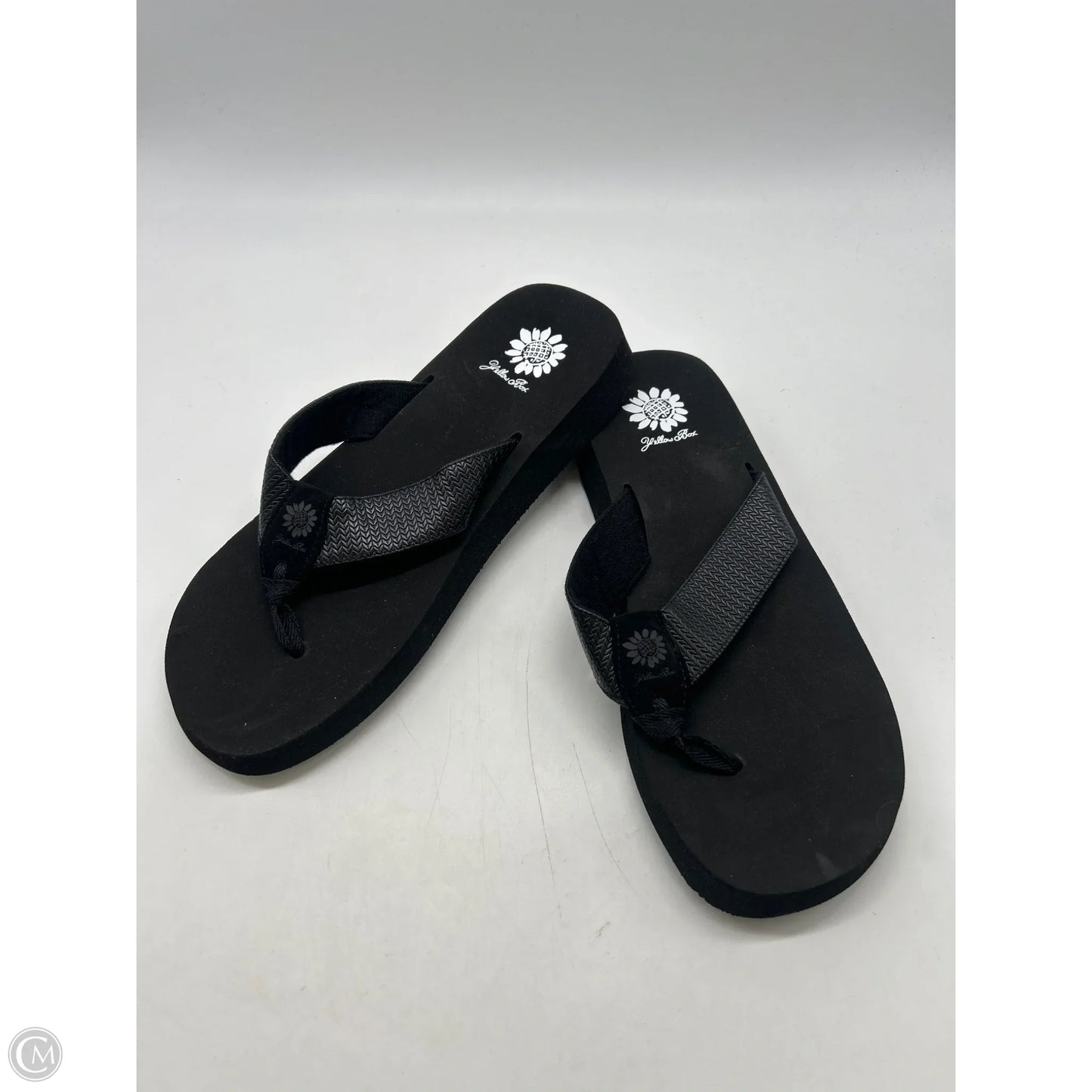 Sandals Flip Flops By Yellow Box In Black, Size: 10