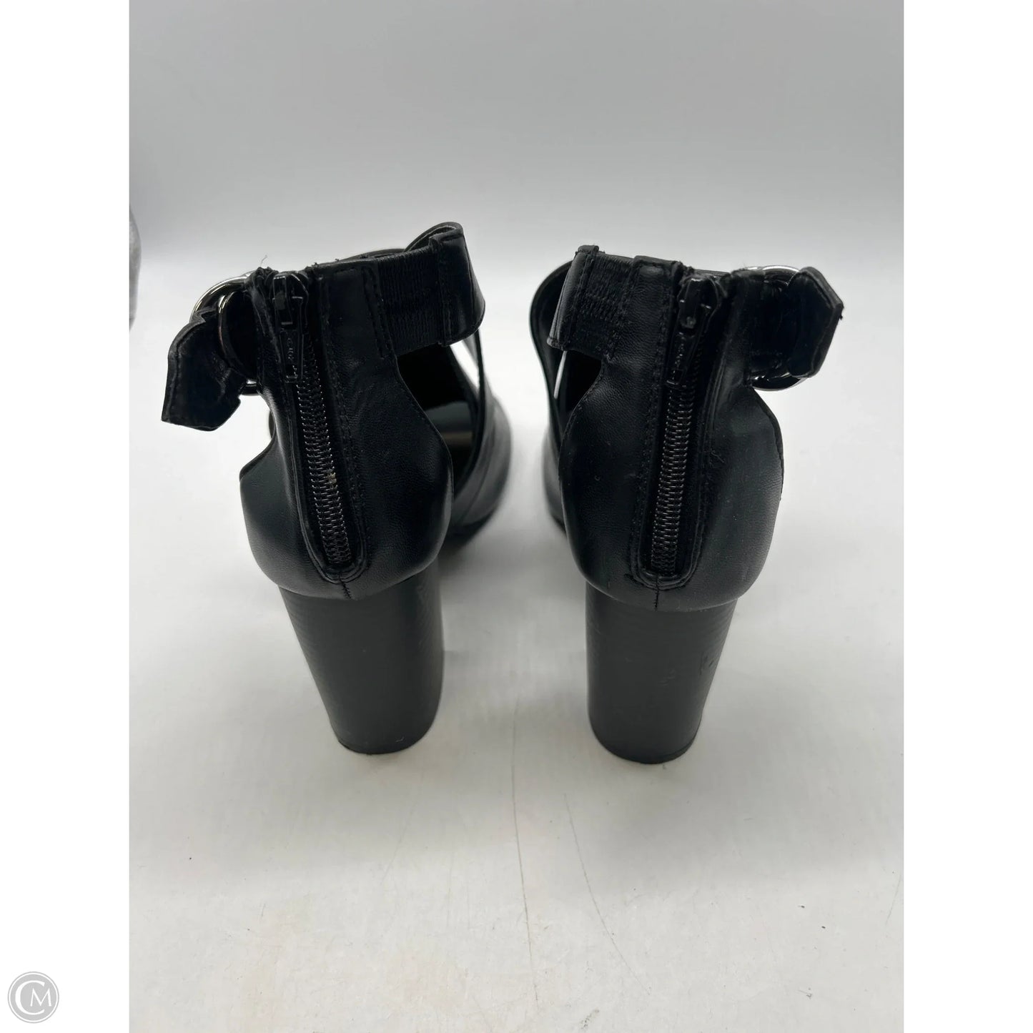 Sandals Heels Block By Apt 9 In Black, Size: 8.5