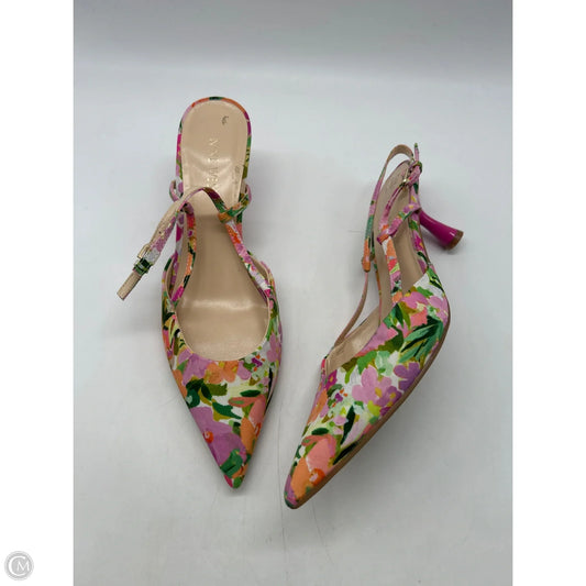 Shoes Heels Kitten By Nine West In Floral Print, Size: 9