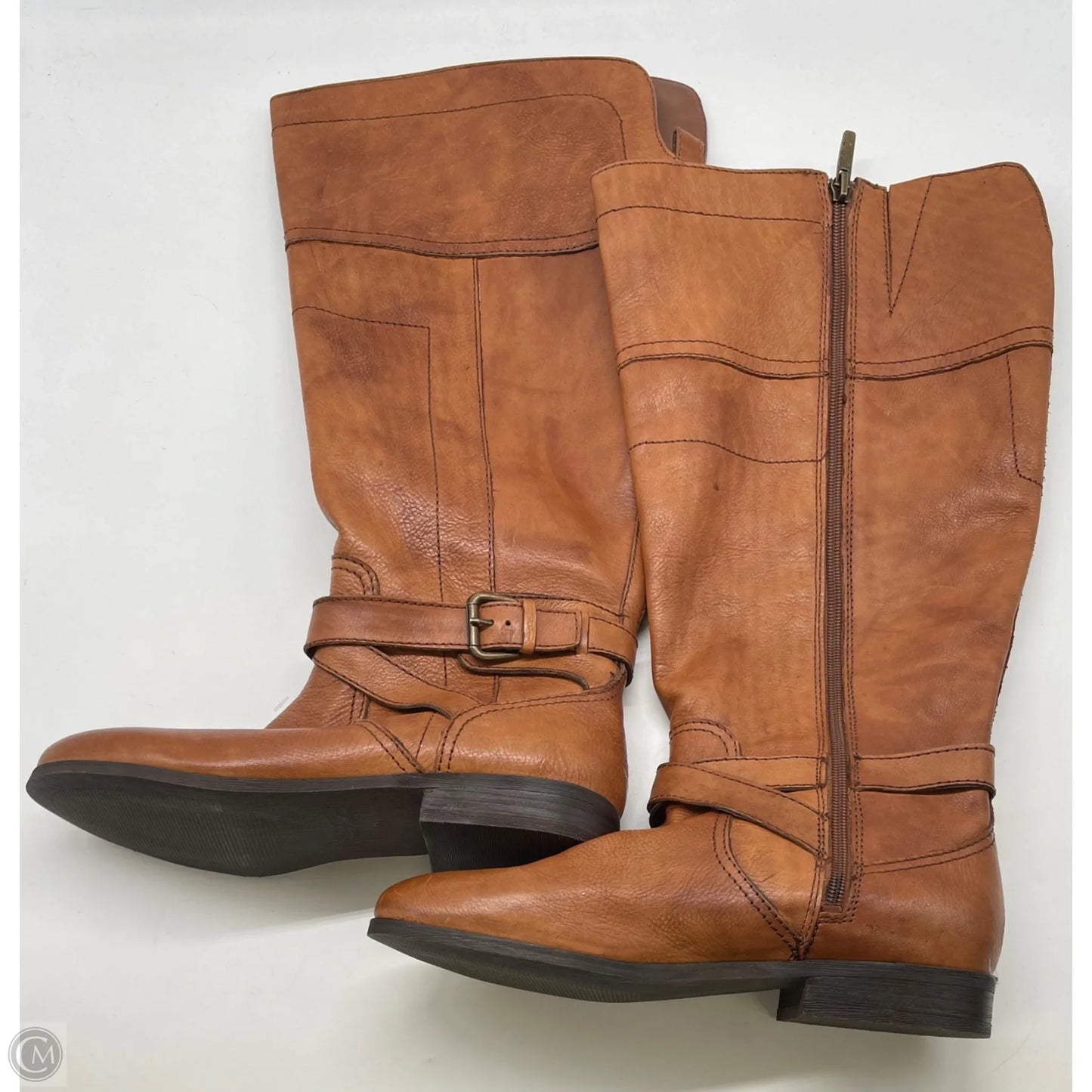 Boots Knee Flats By Marc Fisher In Brown, Size: 9