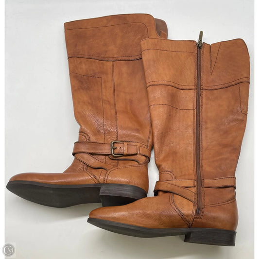 Boots Knee Flats By Marc Fisher In Brown, Size: 9