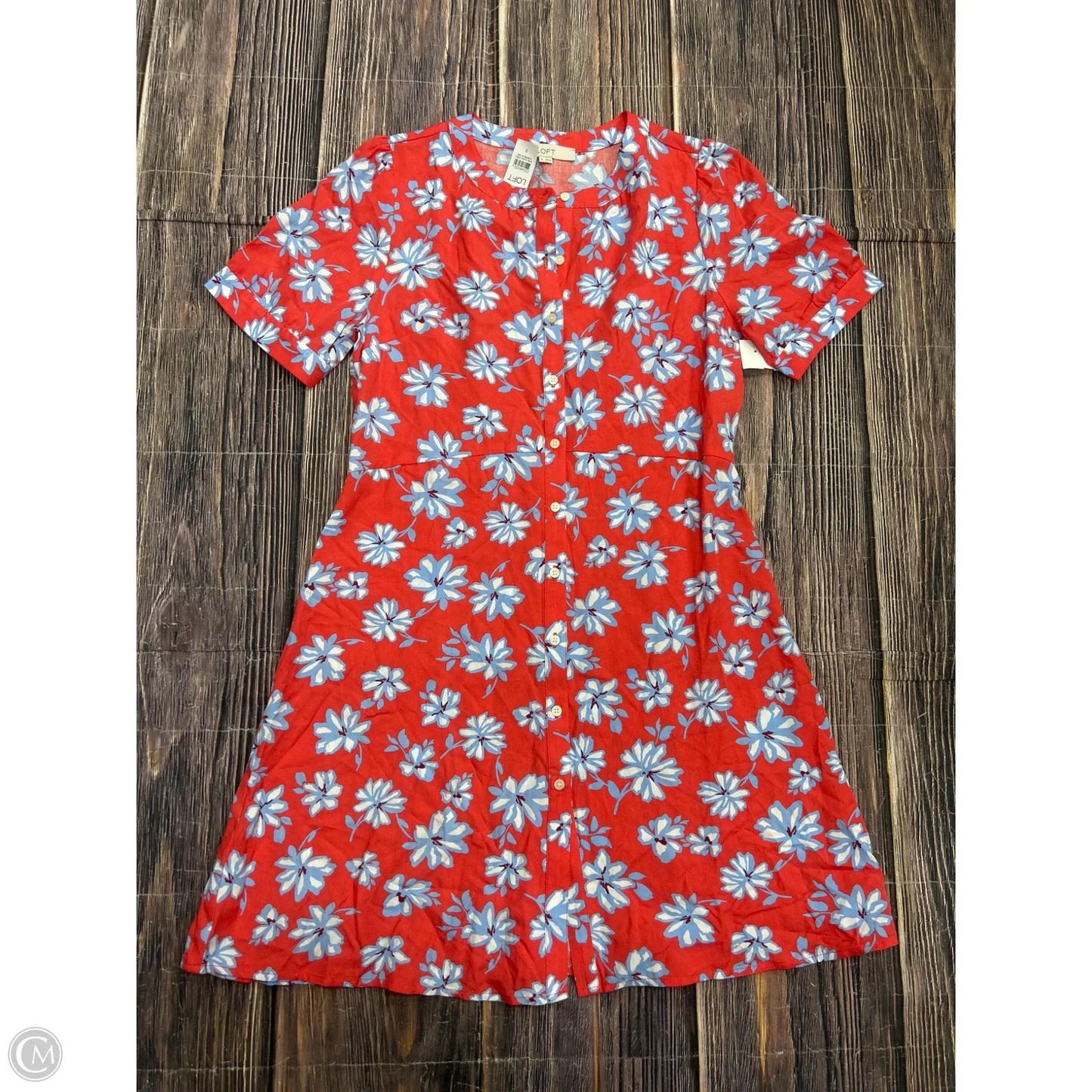 Dress Casual Short By Loft In Floral Print, Size: 8