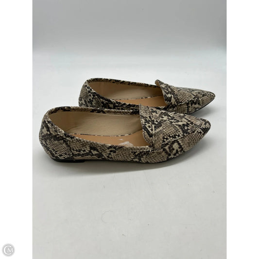 Shoes Flats By Bamboo In Snakeskin Print, Size: 8