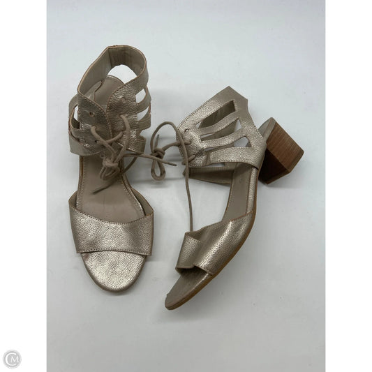 Shoes Heels Block By Franco Sarto In Gold, Size: 8